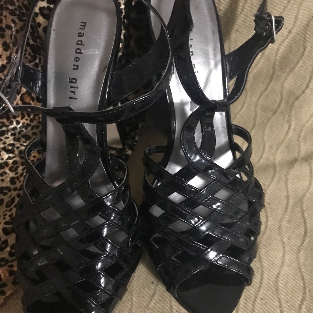 Black High heel Shoes 9.5
